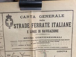 Italia - "Strade ferrate Italiane e linee di Navigazione".