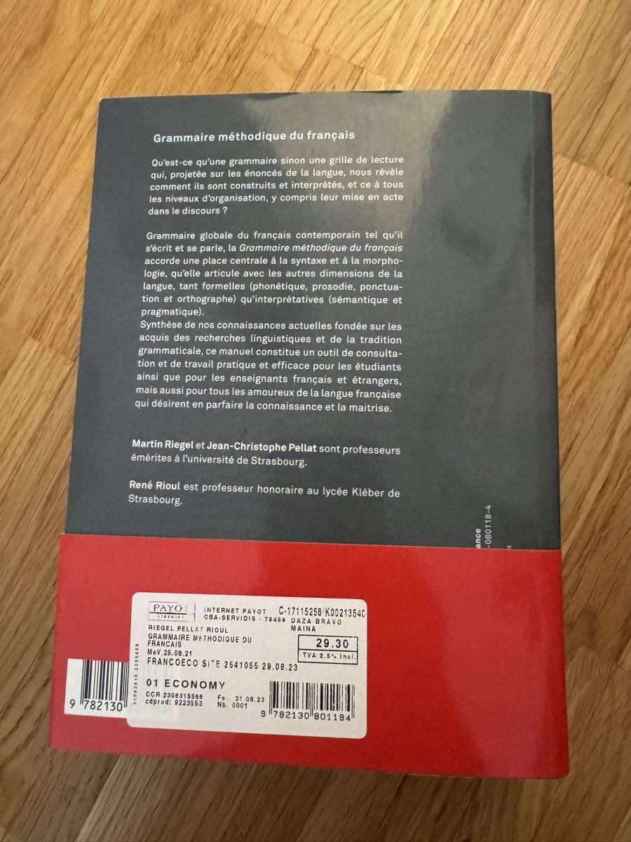 Libri: Grammaire méthodique du français, 8e édition, 2021 – Usato da Meyrin venduto da mai_pl7s 1