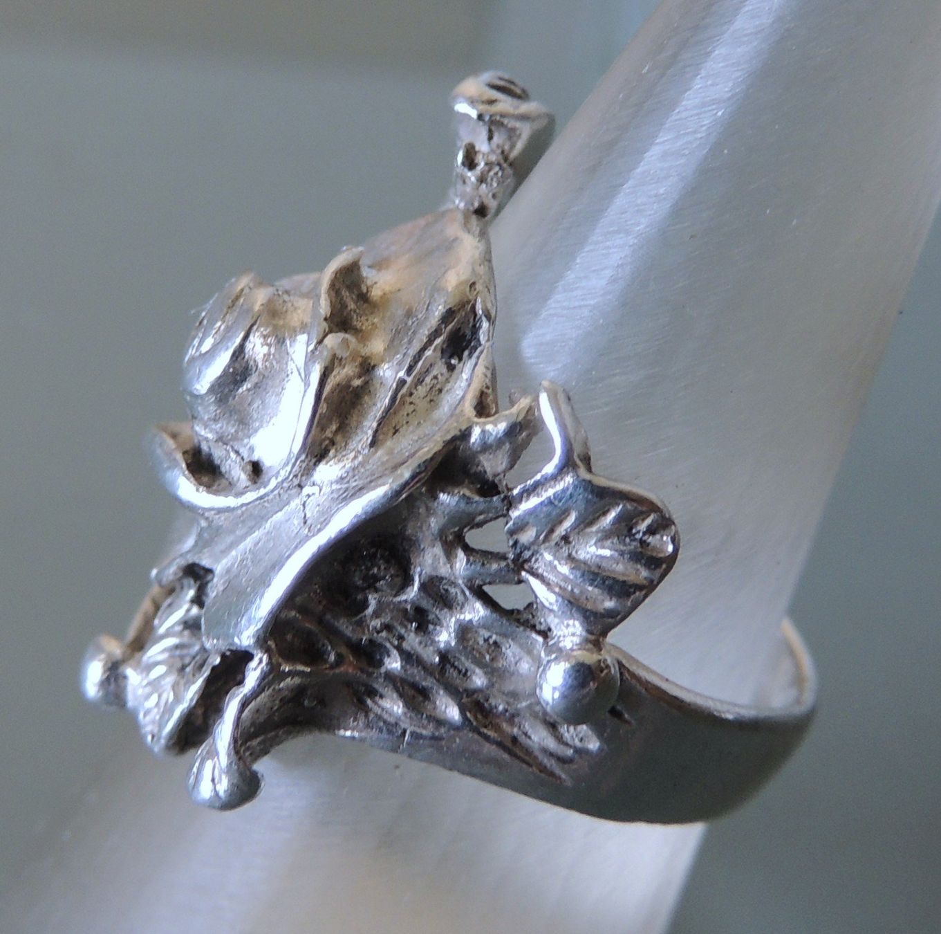 Anelli: Rose Silber 925 Fingerring Gr. 55 – Usato da Waldenburg venduto da schaller707 1
