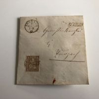 antiker Faltbrief von RüMIKON 5.12.1865 STABSTEMPEL !!!