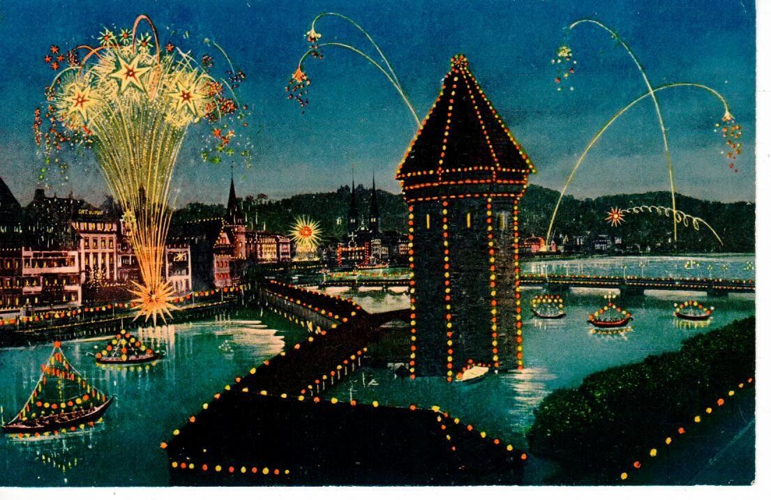 Cartoline postali: Seenachtsfest Luzern – Usato da Wolhusen venduto da Curver9