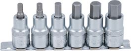 Bit-Einsatz-Satz, Innen-6-Kant, 6-14 mm, (1/2") 6-tlg.