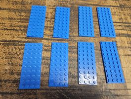 lego 3030 lot de 8 pièces  Blue Plate 4 x 10