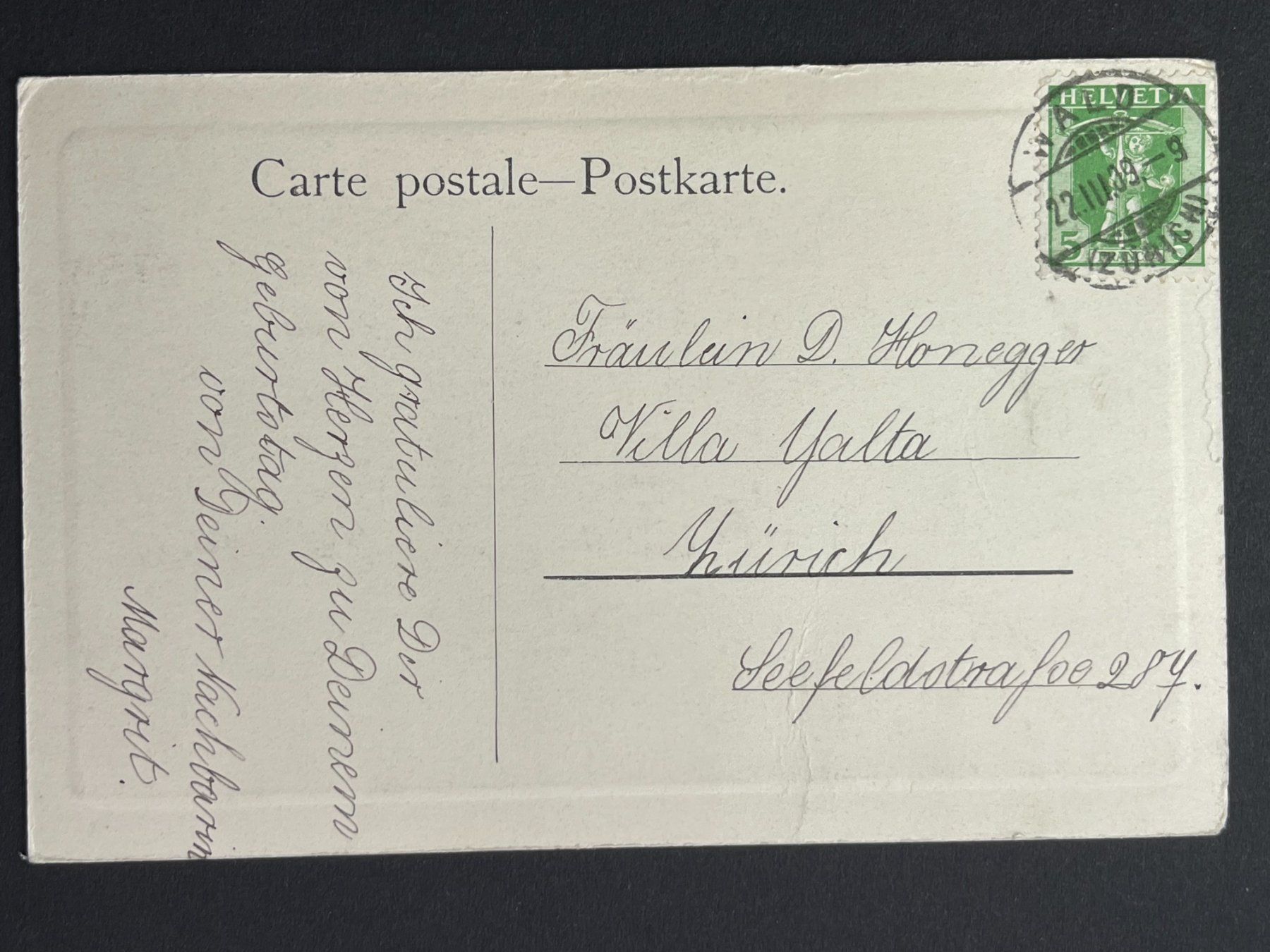 Cartoline postali: Landschaft - 1909 !!! – Usato da Steg VS venduto da _vinci_ 1