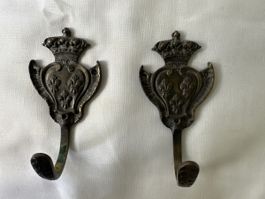 2 Antike Wandhaken, Garderobenhaken, Vintage, Nostalgie Deko