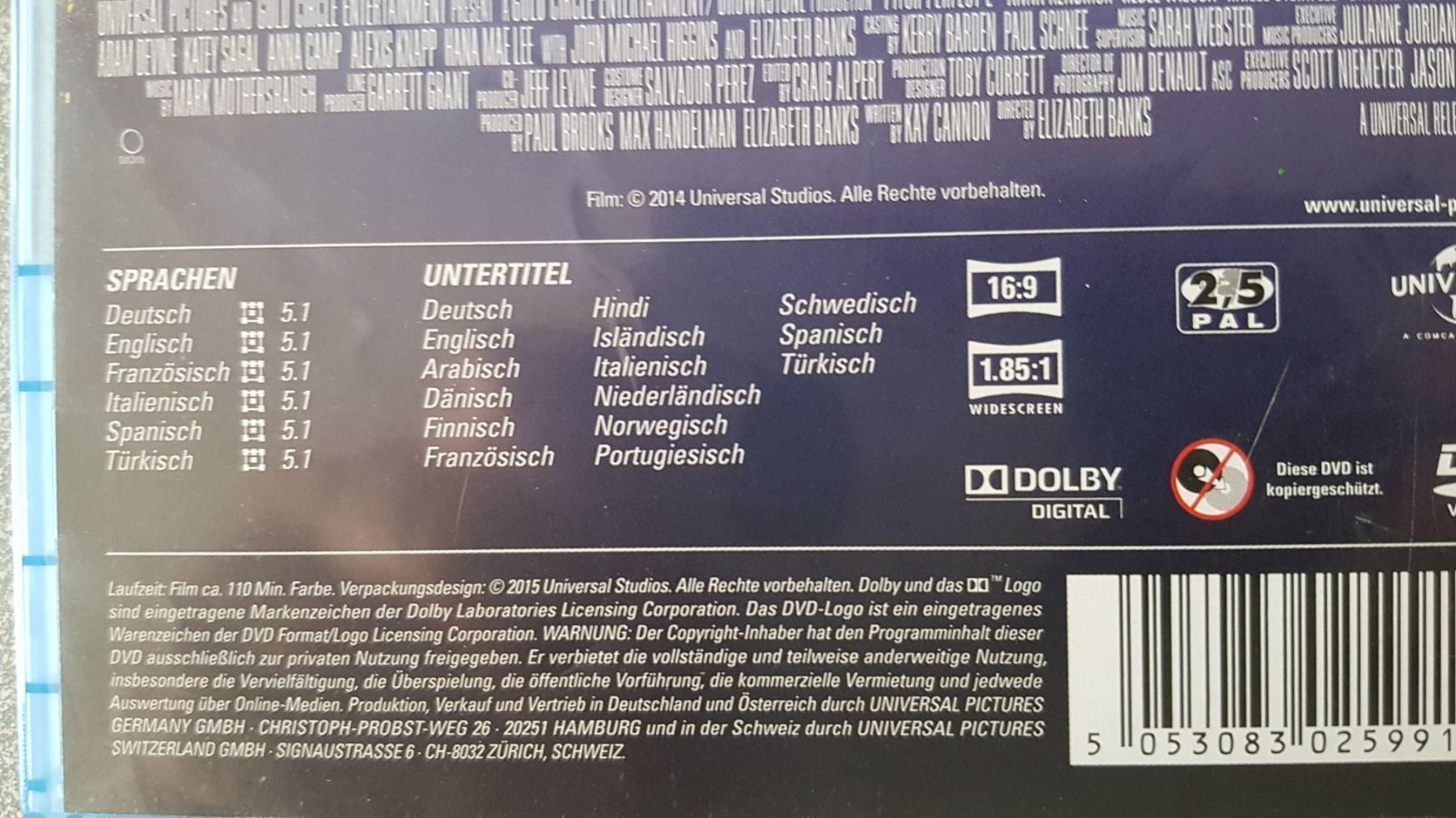 Tous les DVDs: DVD Pitch Perfect 2 – D'occasion à Oetwil am See par fineli2 1