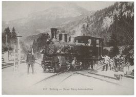 Brünig, neue Berg-Lokomotive, REPRO, Maximumkarte