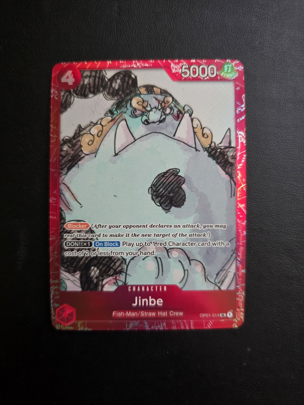 Bandai Sammelbilder & Trading cards: Carte One Piece Jinbe OP01-014  – Neu (gemäss Beschreibung) aus Cointrin von PokeAku
