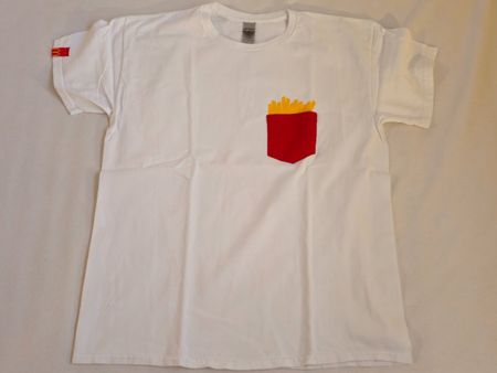 🍟 McDonalds T-Shirt mit Pommes-Tasche, Grösse L, neuwertig