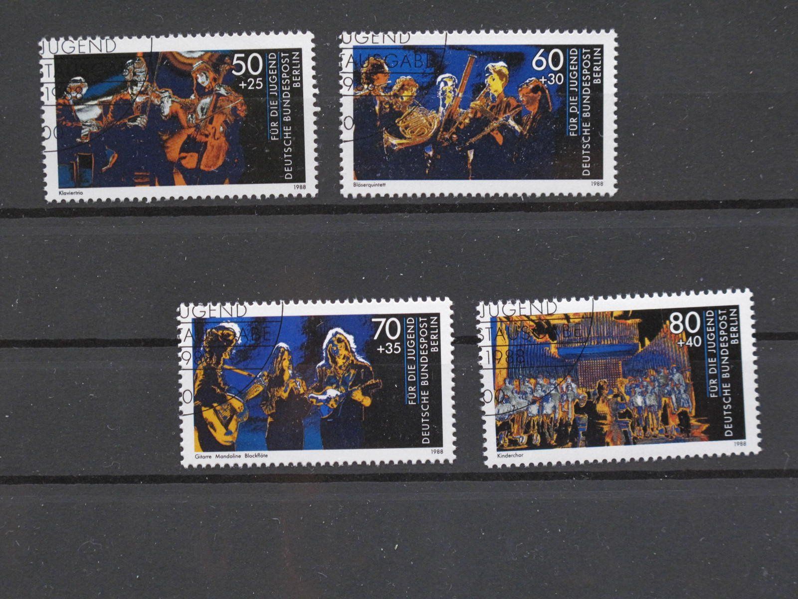 Alle Briefmarken: Berlin 1988 Jugend musiziert gest – Gebraucht aus Wil SG von fva01