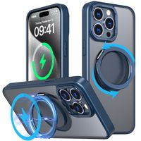 iPhone 15 Pro/15 - Coque Magnétique support magsafe rotatif
