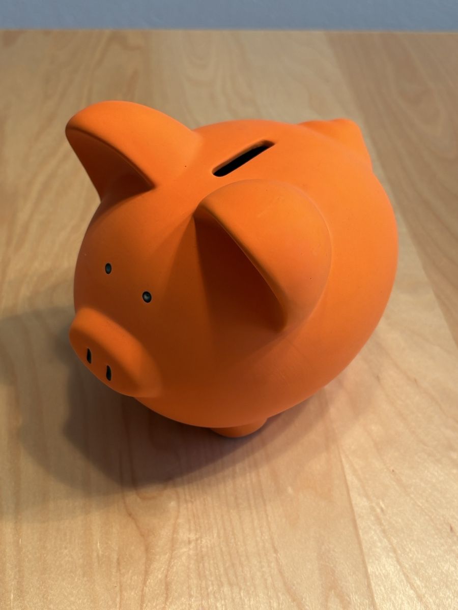 Salvadanai:  Sparschwein orange – Nuovo (secondo la descrizione) da Oberkulm venduto da M9 1
