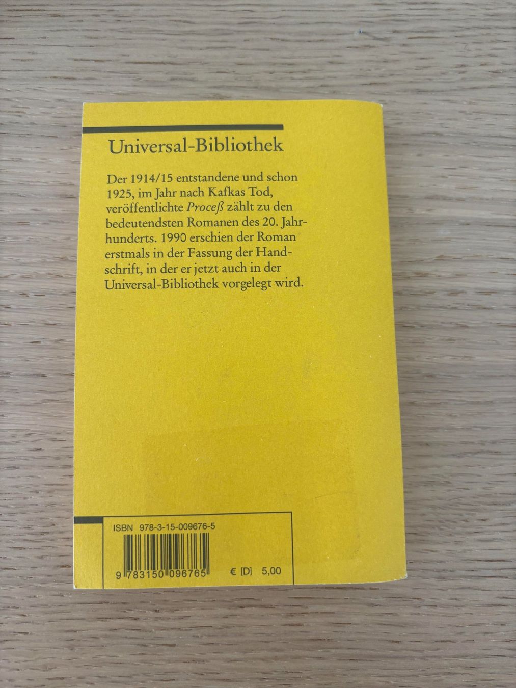 Libri: Der Process, Franz Kafka – Usato da Chur venduto da mojobox 1