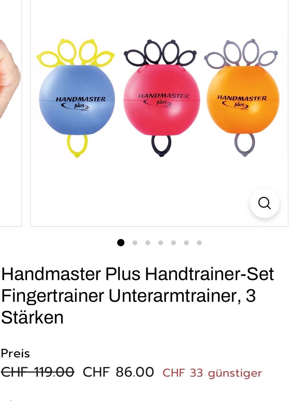 Hometrainer: HANDMASTER PLUS Hand- Finger- Unterarm- trainer 3+6/NP86CHF – Neu (gemäss Beschreibung) aus Kölliken von Prscoo