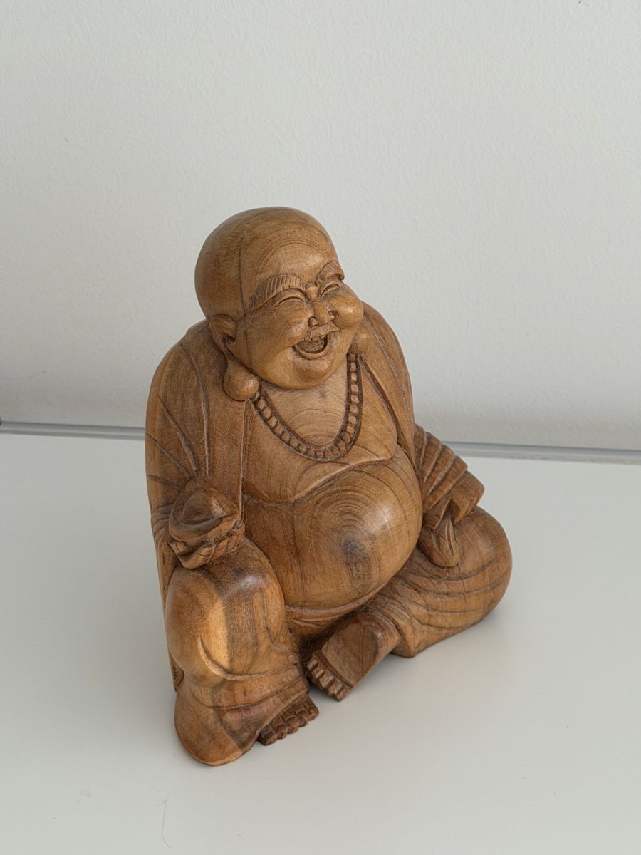 Sculture & Statue: Holzschnitzerei Buddha sitzend ca. 20 cm – Usato da Winterthur venduto da saram26 1