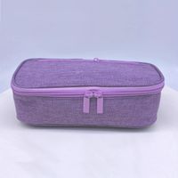 Grosses Schüler Etui Federmäppchen Lila Neu