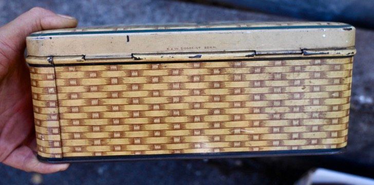 Barattoli: antike BLECHDOSE Widmer & Co HASLE bei BURGDORF – Usato da Pfaffhausen venduto da mono_rec 4