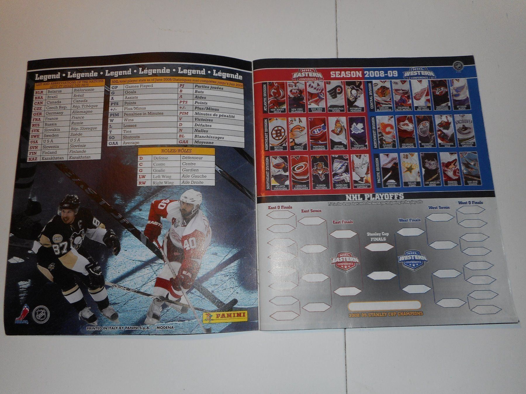 Panini Alben: Album NHL/Eishockey 2008/2009 komplett – Gebraucht aus Cham von Paniniworld 2
