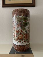 Schöner Porzellan Schirmständer/ Vase, Handarbeit, 45x21cm