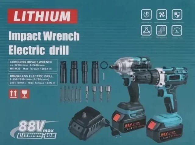 Trapani: Kit Avvitatore Impulsi e Trapano 98V – Nuovo e nell'imballaggio originale da Lausanne venduto da art_pkq5