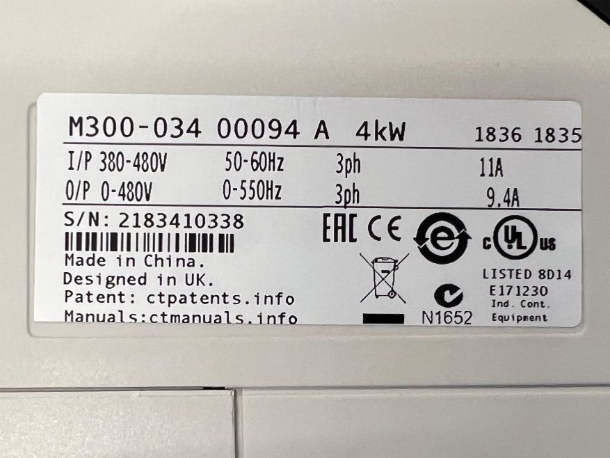 Inverter: Frequenzumrichter 4kW Nidec / Control Techniques – Usato da Romanshorn venduto da DonRicardoo 2