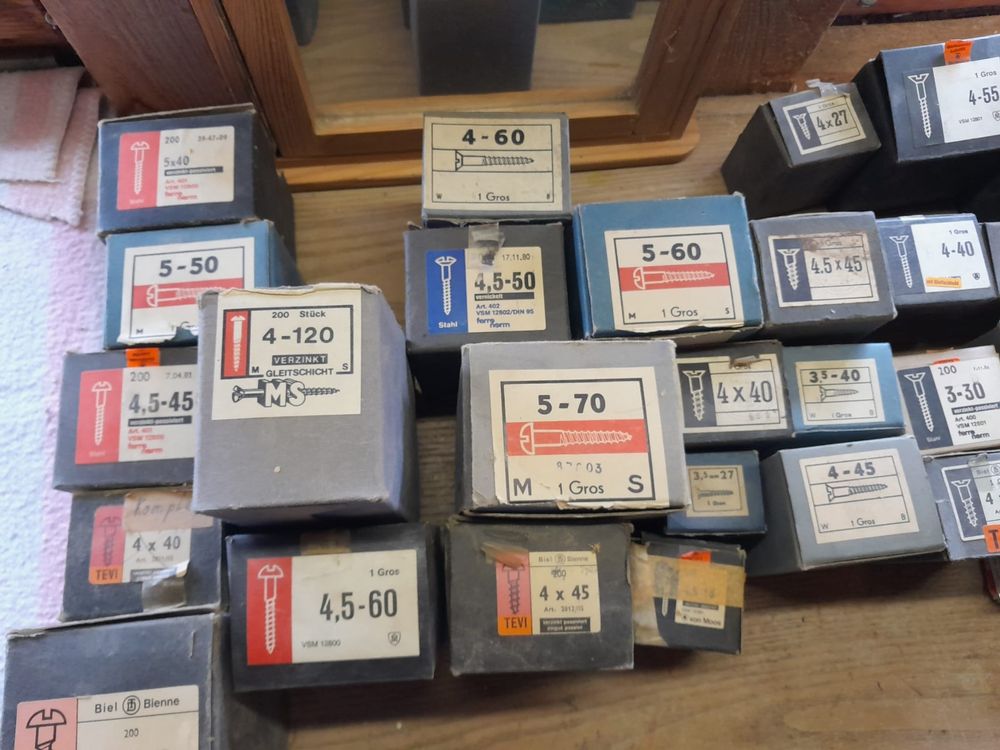 Schraubenzieher Kreuzschlitz 7 Stück Verschiedene Grössen (Gebraucht