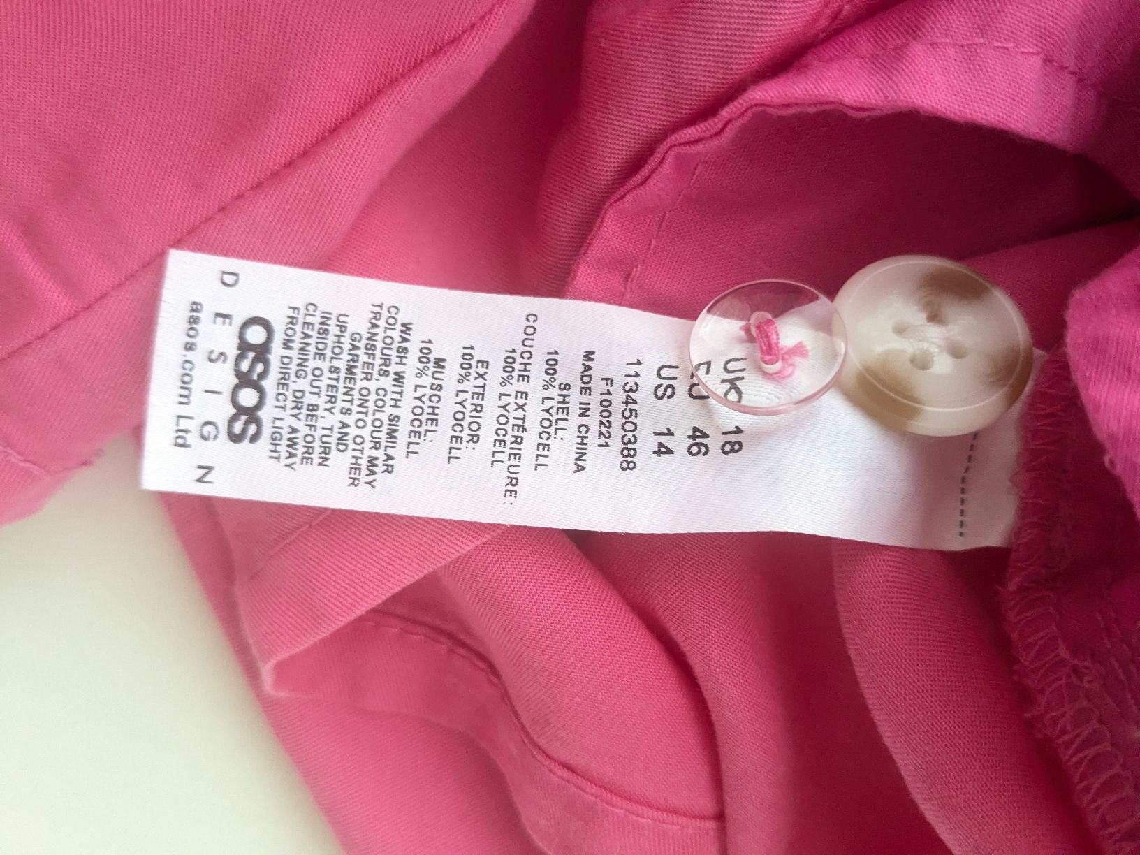 Pantaloni: ASOS DESIGN Hose rosa Grösse 46 – Usato da Rorschach venduto da olg_5qq2 5