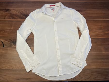 Tommy Jeans Hemd, weiss, Gr. S, Slim Fit - Top Zustand!