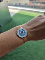 Bracelet en perles Miyuki - l'œil protecteur  - fait main