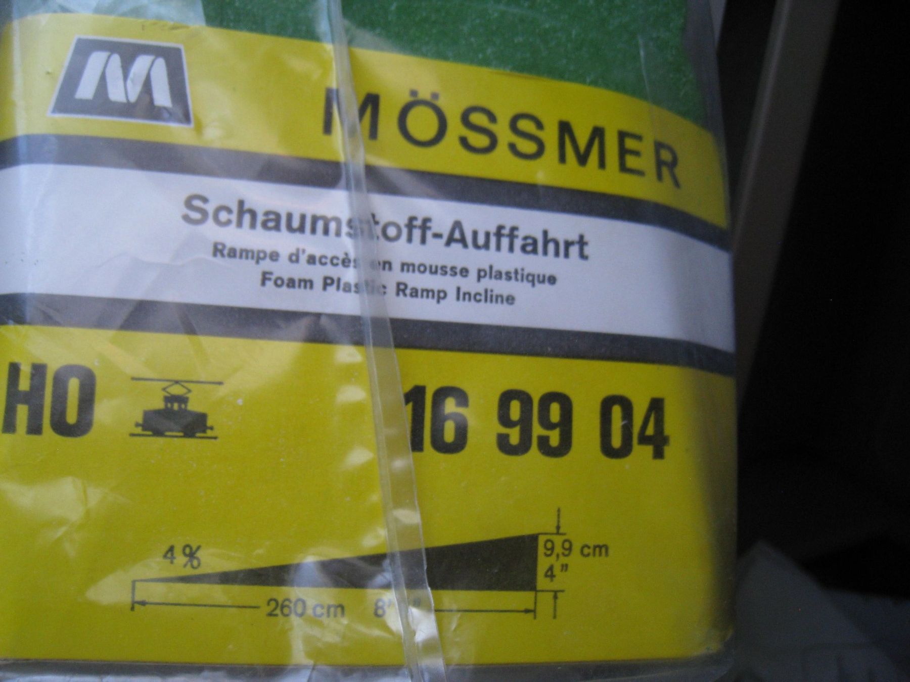 Modellini di ferrovie: Mössmer, Schaumstoff-Auffahrt, 260 Zentimeter lang, 16 99 04 – Usato da Buchs ZH venduto da swiss-train 1