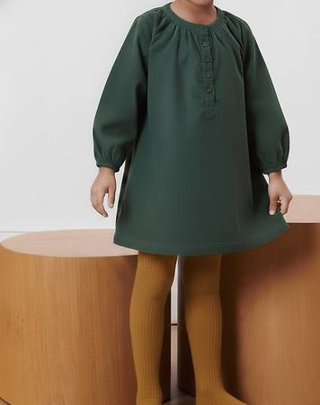 Grünes Cord Kleid gr 122/128