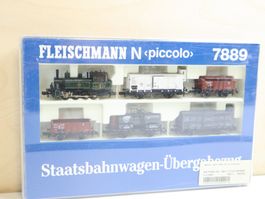 Fleischmann Dampflok & Güterzug Set Spur N 7889 - Fabrikneu