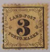 Baden 1862 - Land-Post Porto-Marke - Postfrisch ** Mi#2