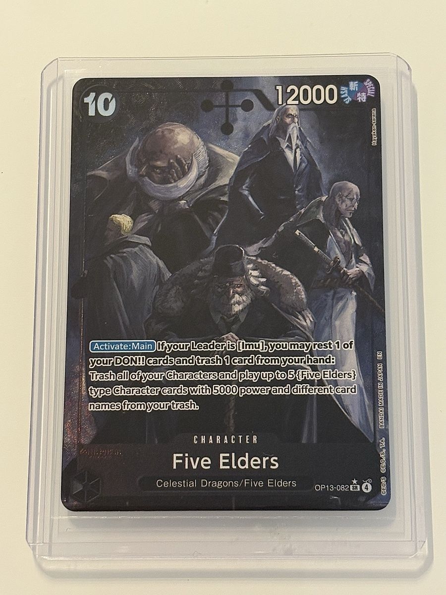 Bandai Carte collezionabili: One Piece TCG - Five Elders OP13-082 – Nuovo (secondo la descrizione) da Pieterlen venduto da Mira_o7