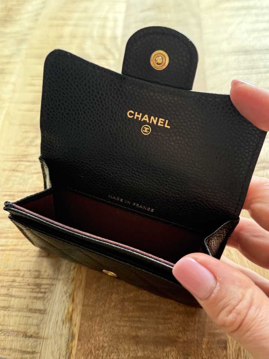 Chanel Portafogli: Chanel Card Holder Wallet Black Caviar Leather – Nuovo (secondo la descrizione) da Hünenberg See venduto da wal_9hgn 1