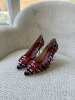 Escarpins Carolina Herrera imprimé tweed (Taille 38)
