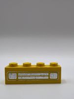 LEGO Kühlergrill gelb 1x4