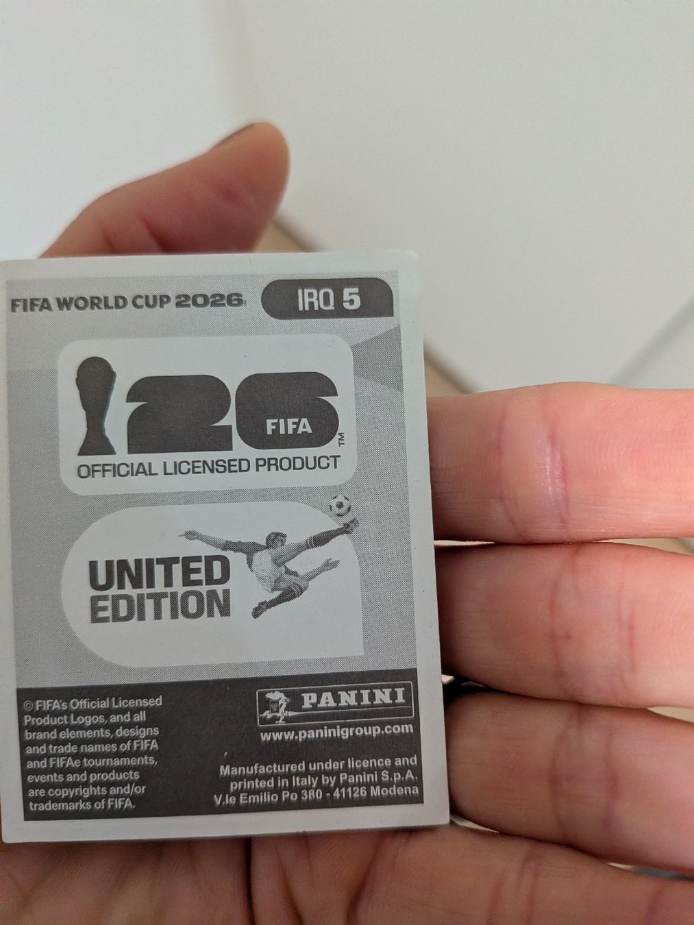 Panini Carte collezionabili: Panini Bild IRQ 5 – Usato da Eschenbach SG venduto da SanFranciscoCalifornia 1