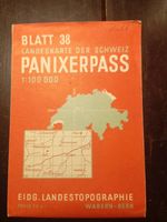 Alte topografische Karte Panixerpass, Blatt 38, 1:100'000...