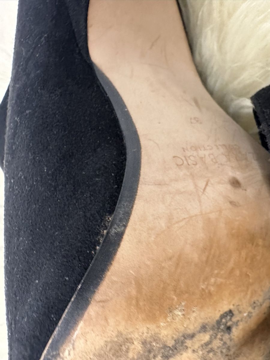 Scarpe da donna: Zara Basic Black Suede Heeled Ankle Boots, Size 37 – Usato da Zürich venduto da Jocki02 4