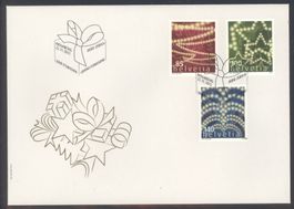 2012, FDC, Sondermarken Weihnachten (Nr. 1445–1447)