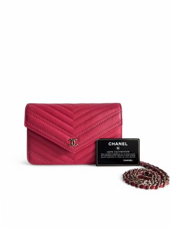 Chanel Chevron Statement Wallet On WOC Chain Tasche