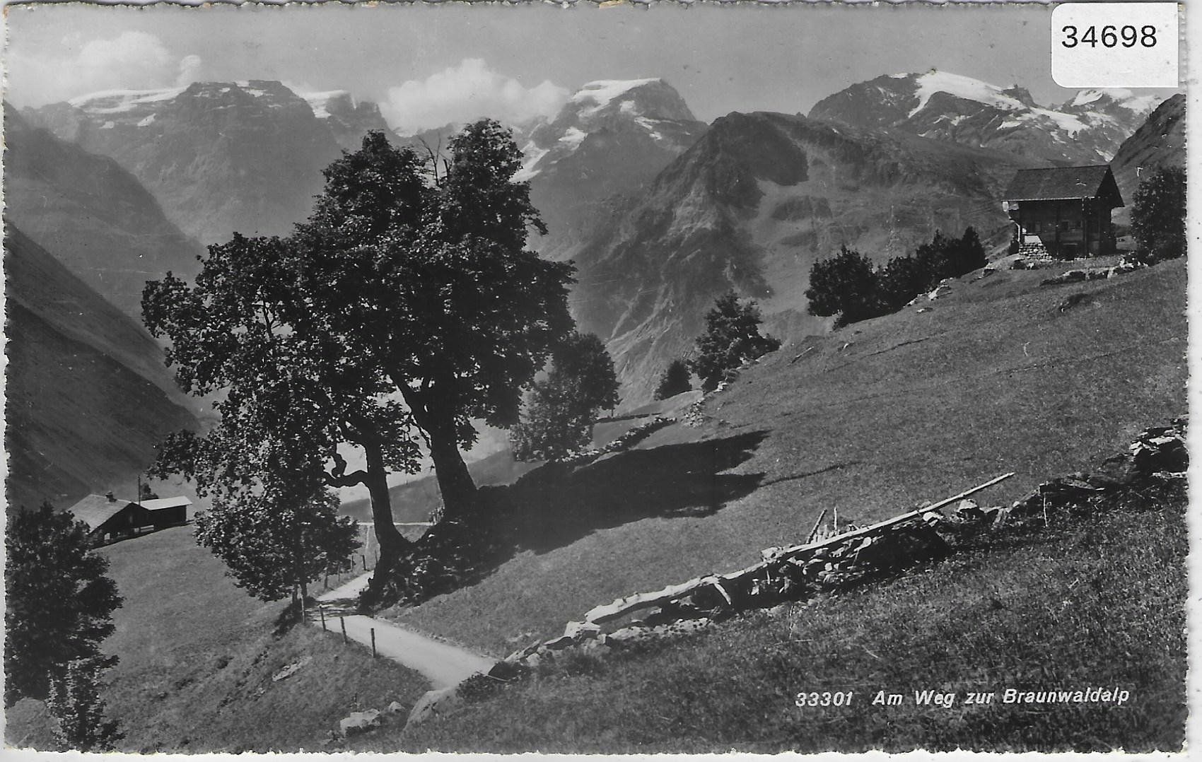 Cartoline postali: Am Weg zur Braunwaldalp – Usato da Ettingen venduto da Kartenplanet