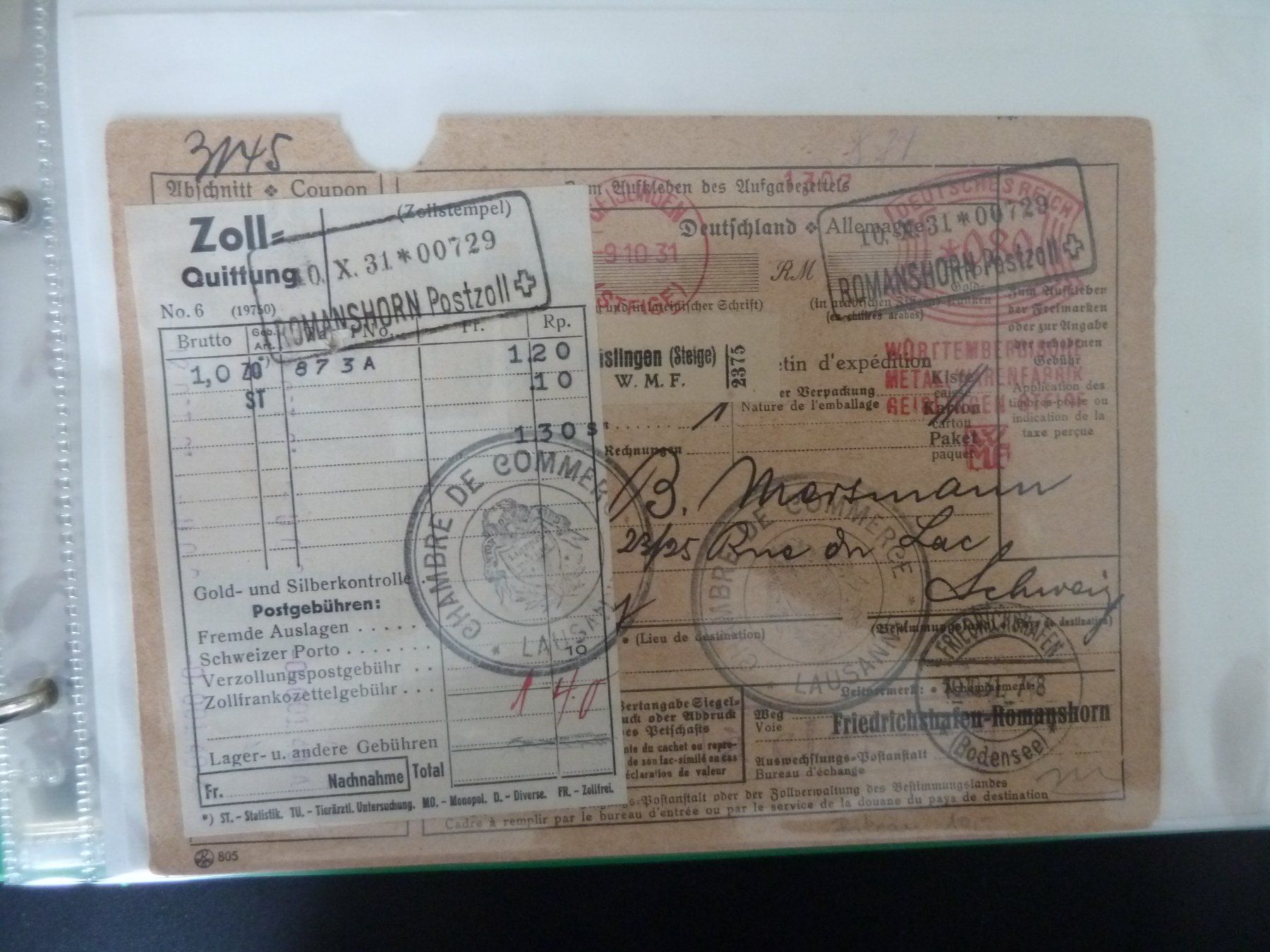 Tutti i francobolli: Lot CH + Ausland (574) – Usato da Onex venduto da BANGON80 8