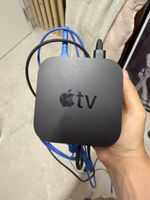 Apple TV with cables