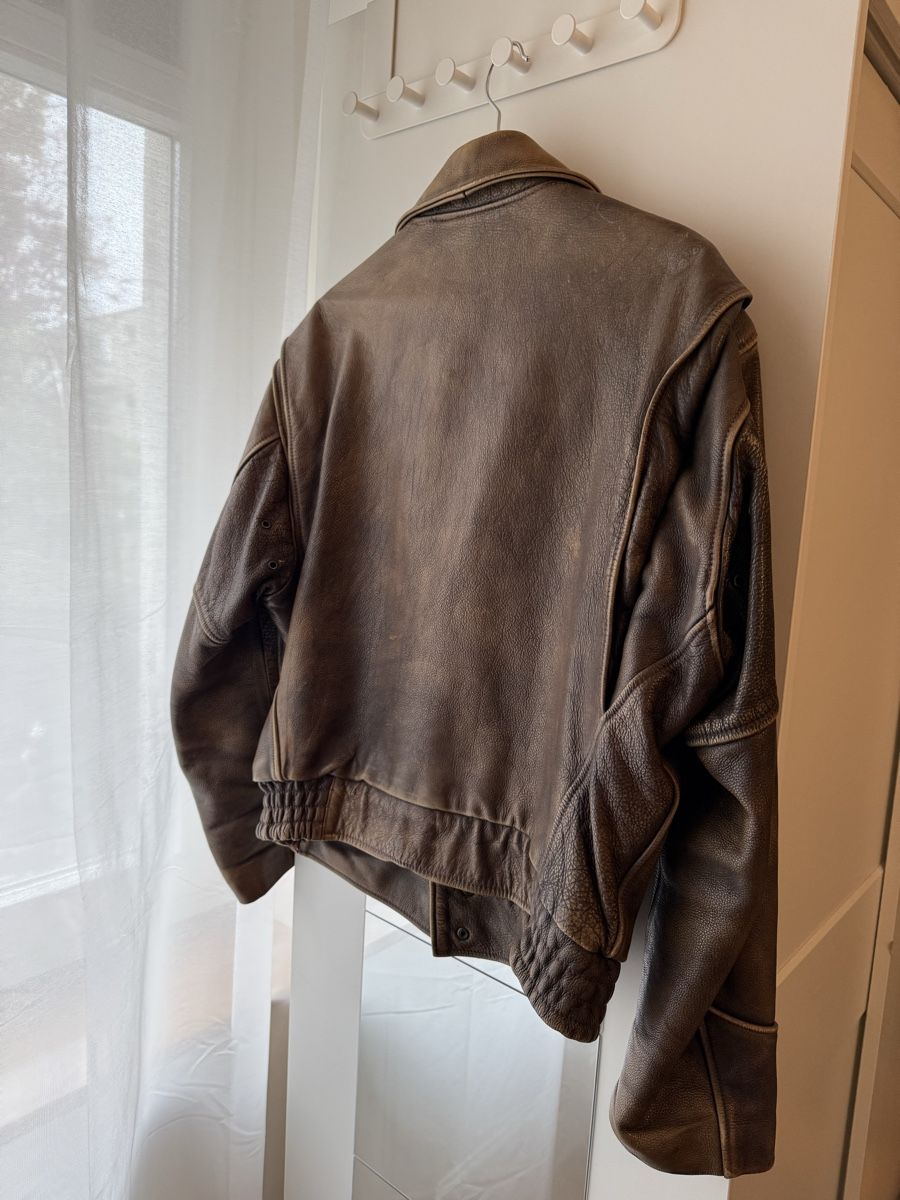 Giacche: Chevignon Leather Jacket Horsehide Brown Size L – Usato da basel venduto da crinoir 1
