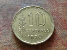 ARGENTINE  10  Centavos  1970  (P)