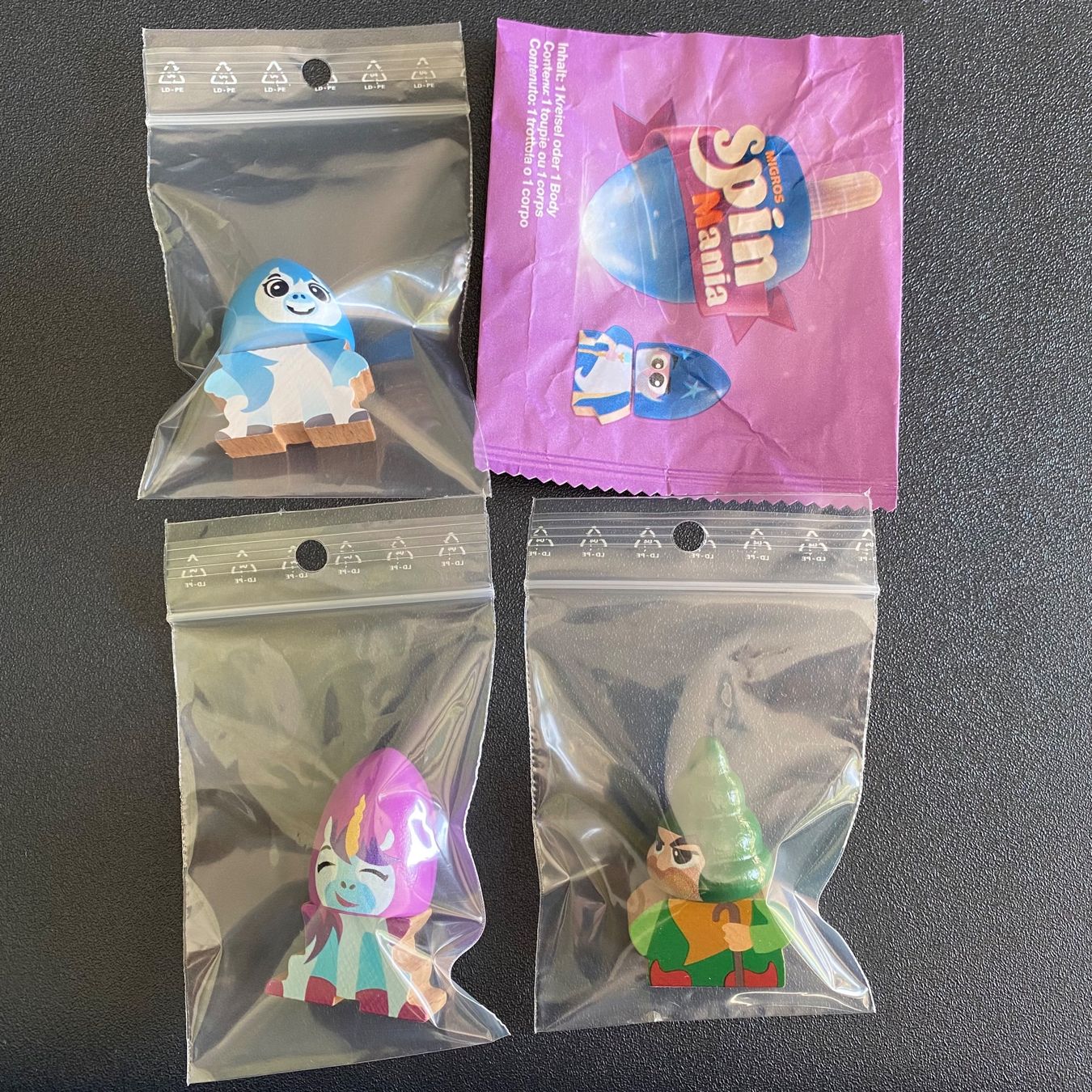 Migros Giocattoli: Spin Mania Einhorn + Pegasus + Gnom – Nuovo (secondo la descrizione) da Gipf-Oberfrick venduto da SecondHandMisc 1