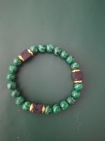Malachit & Lava Armband, Geschenkidee
