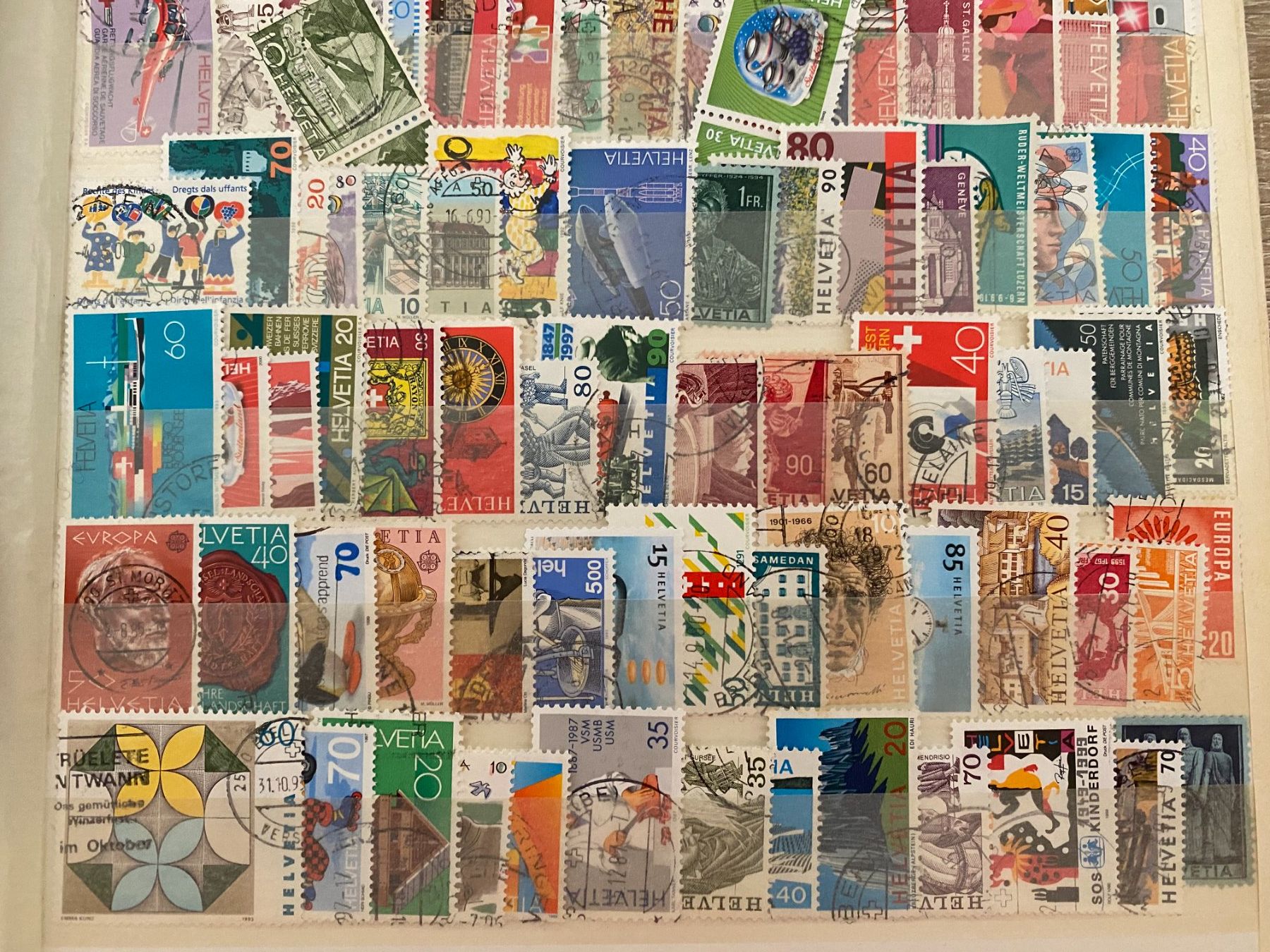 Tous les timbres: Briefmarkensammlung Schweiz, 120 Marken, – D'occasion à matten b. interlaken par jfran17 4
